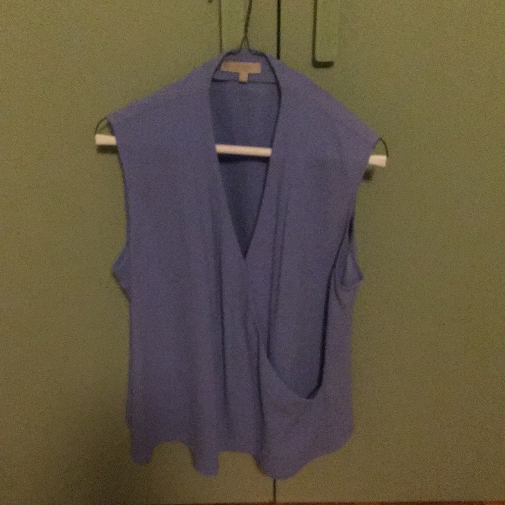 Hobbs slate blue sleeveless shirt US 14